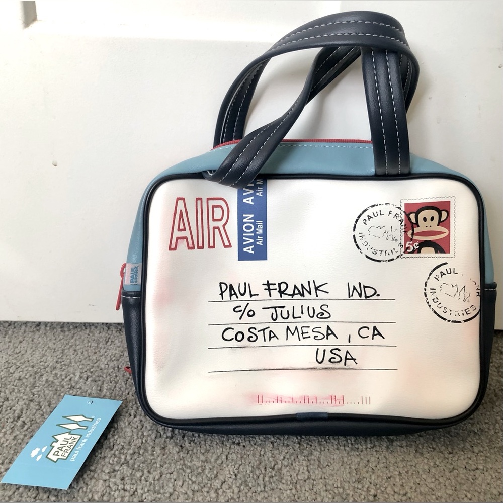 New Vintage RARE Y2K 2002 Paul Frank Julius mail travel envelope travel case bag